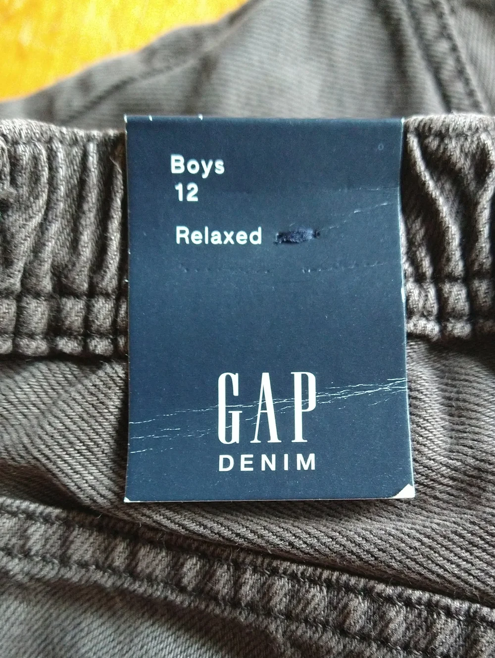 GAP Kids Straight Relaxed Fit Jeans in Dark Brown